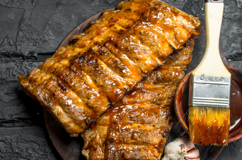Costillas al Horno Caramelizadas con Sal Ahumada