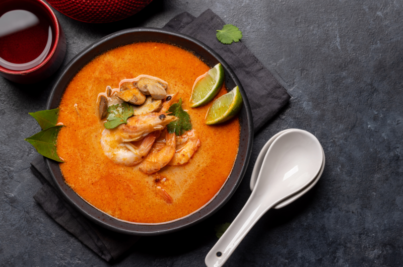 Sopa de Mariscos con Toque Ahumado