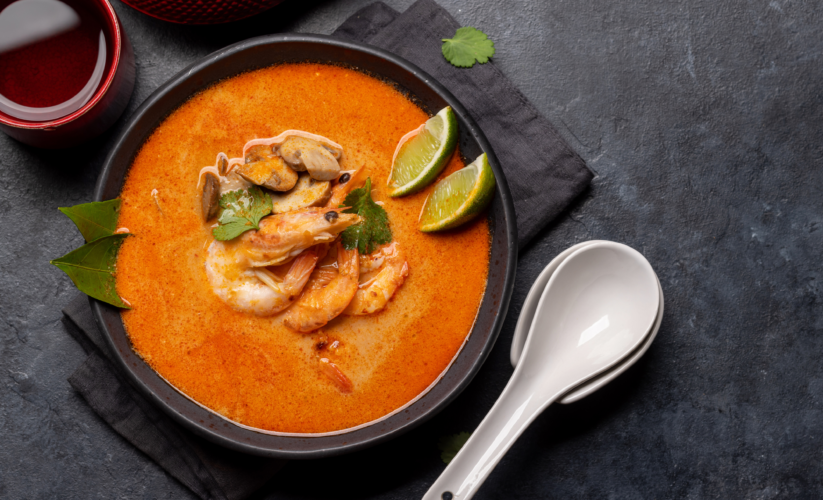Sopa de Mariscos con Toque Ahumado