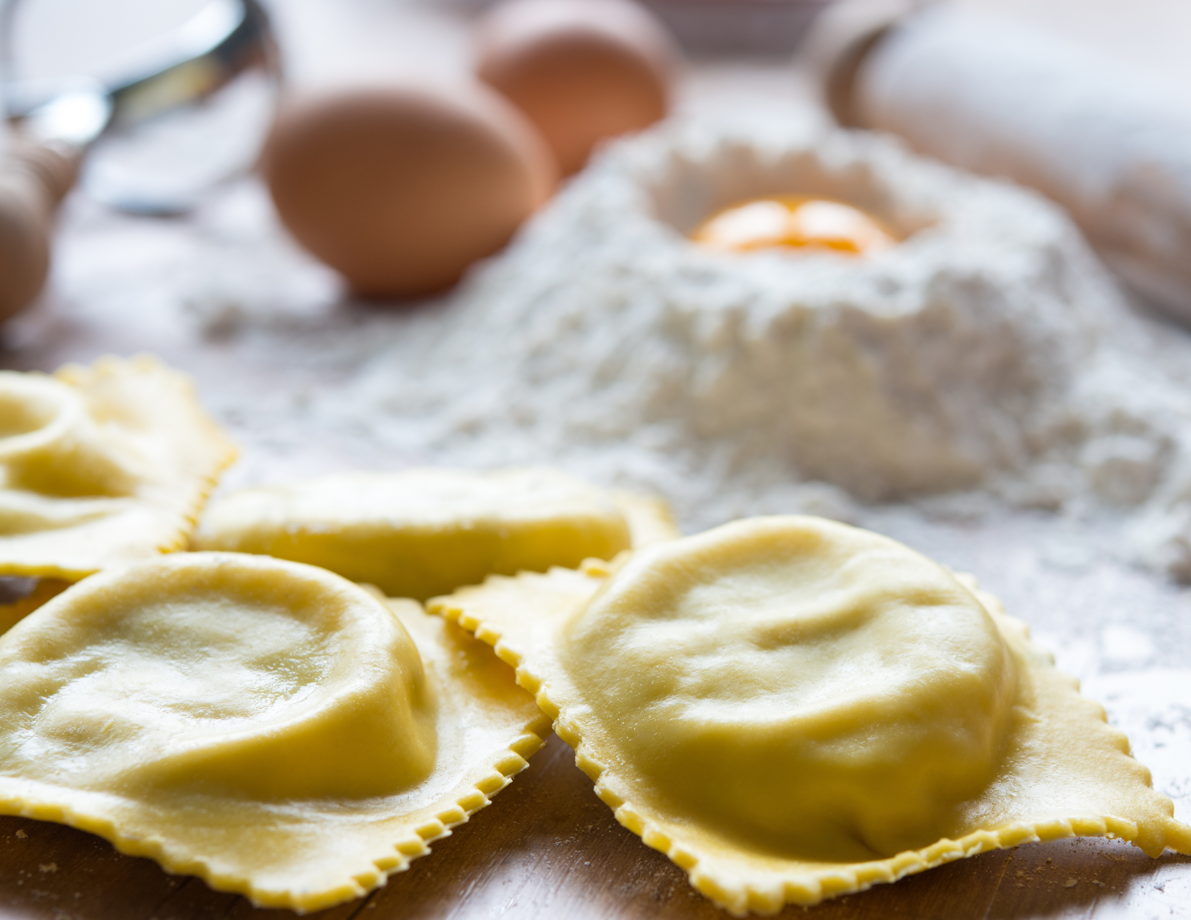 Raviolis Caseros con Mantequilla de Flor de Sal
