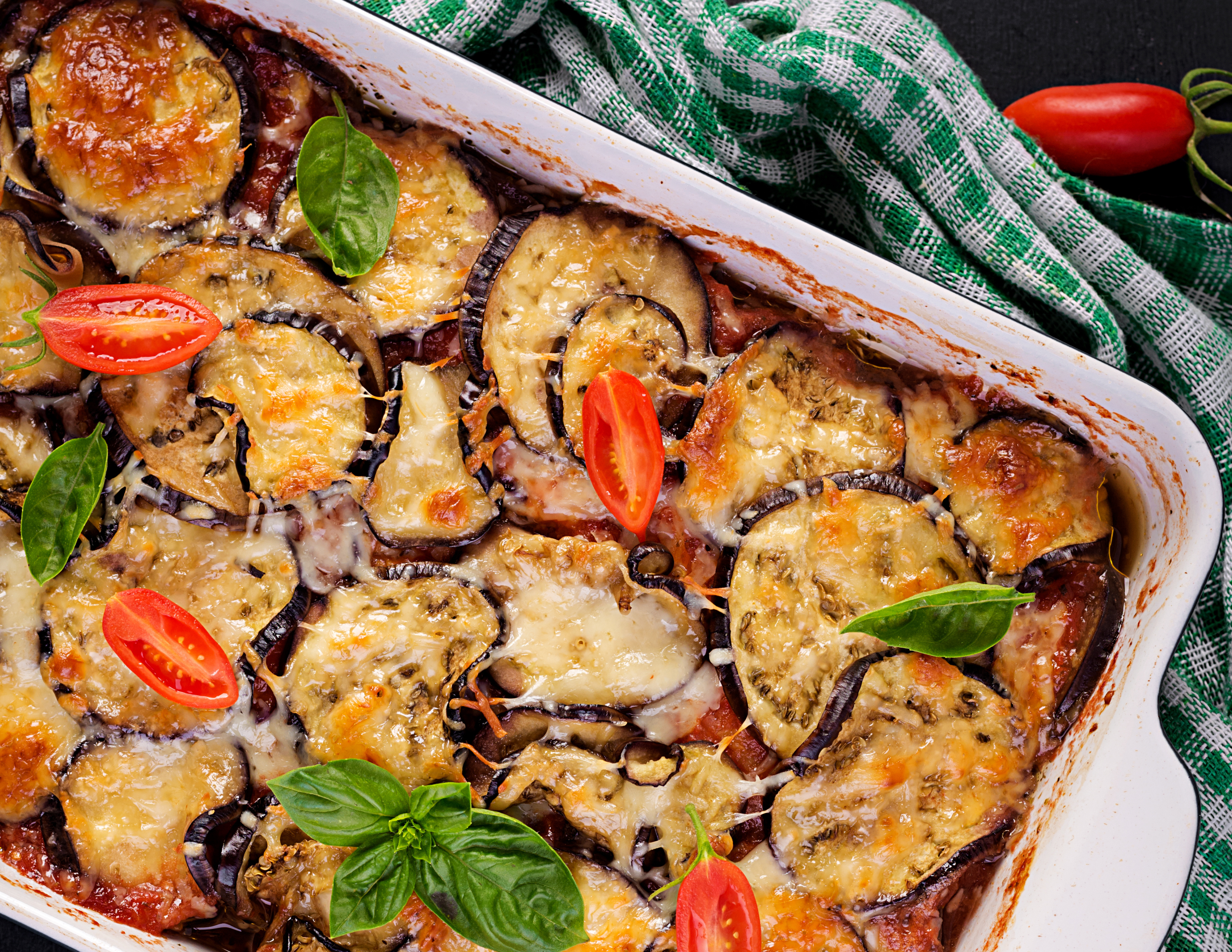 Berenjenas al Horno con Aceite de Oliva y Sal Gruesa