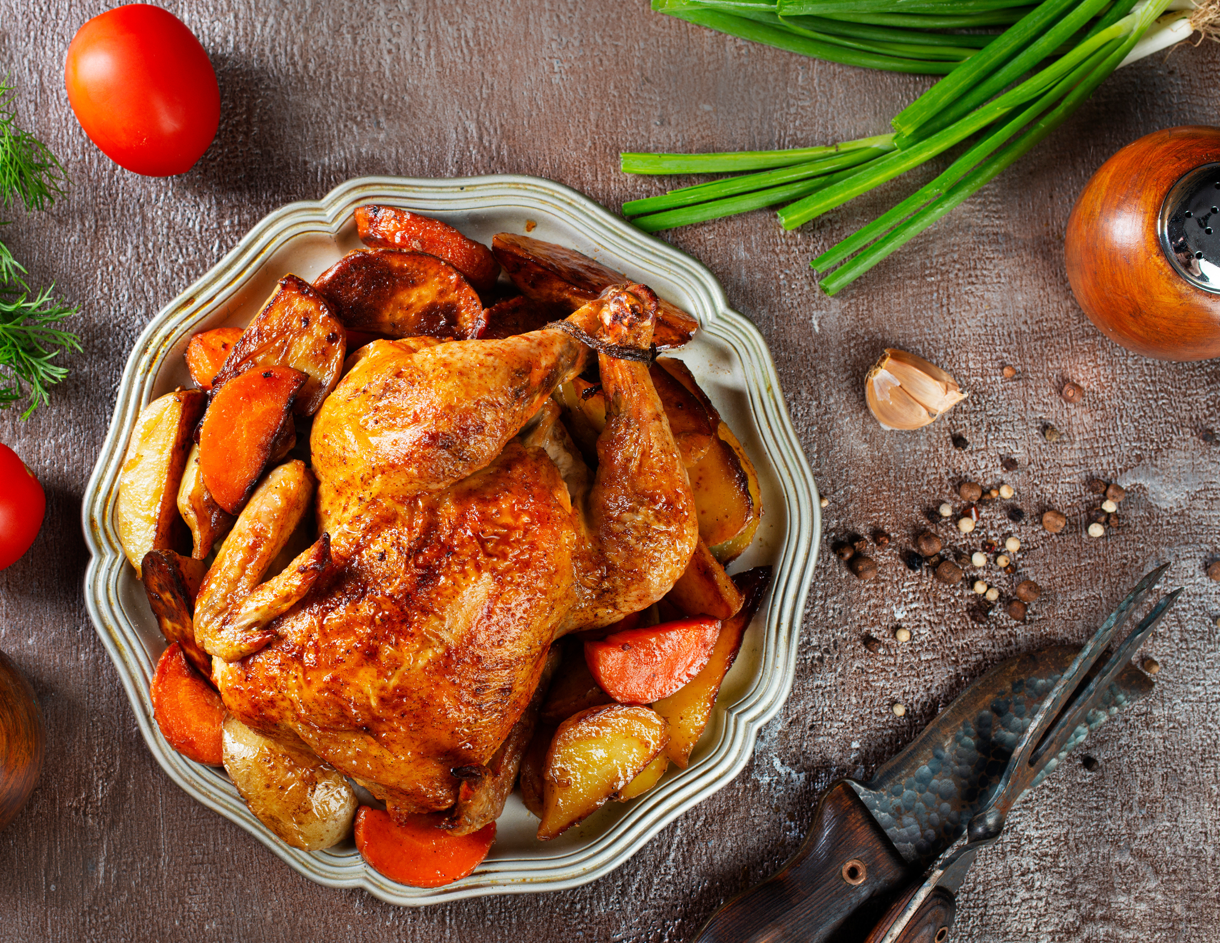 Pollo al Horno con Hierbas y