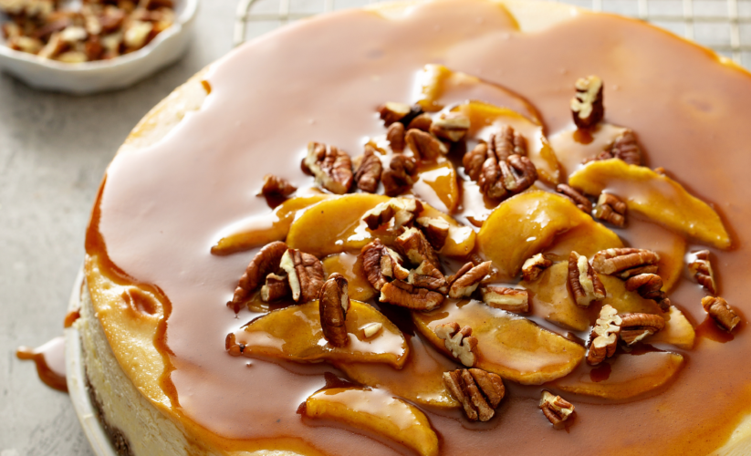 Cheesecake con Caramelo Salado