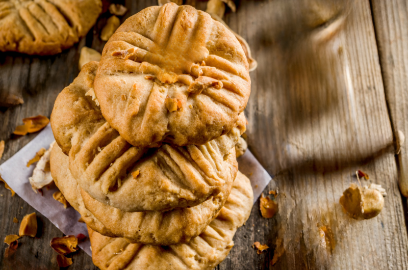 Galletas de Mantequilla con Sal Gruesa en la Superficie